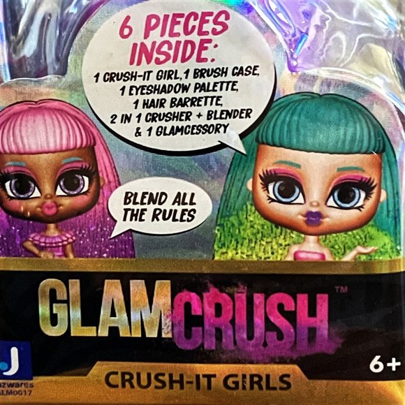 Lot 2 Glam Crush Crush-It Girls Big Surprise Who's Inside, Mystery accessory NEW - Picture 8 of 9